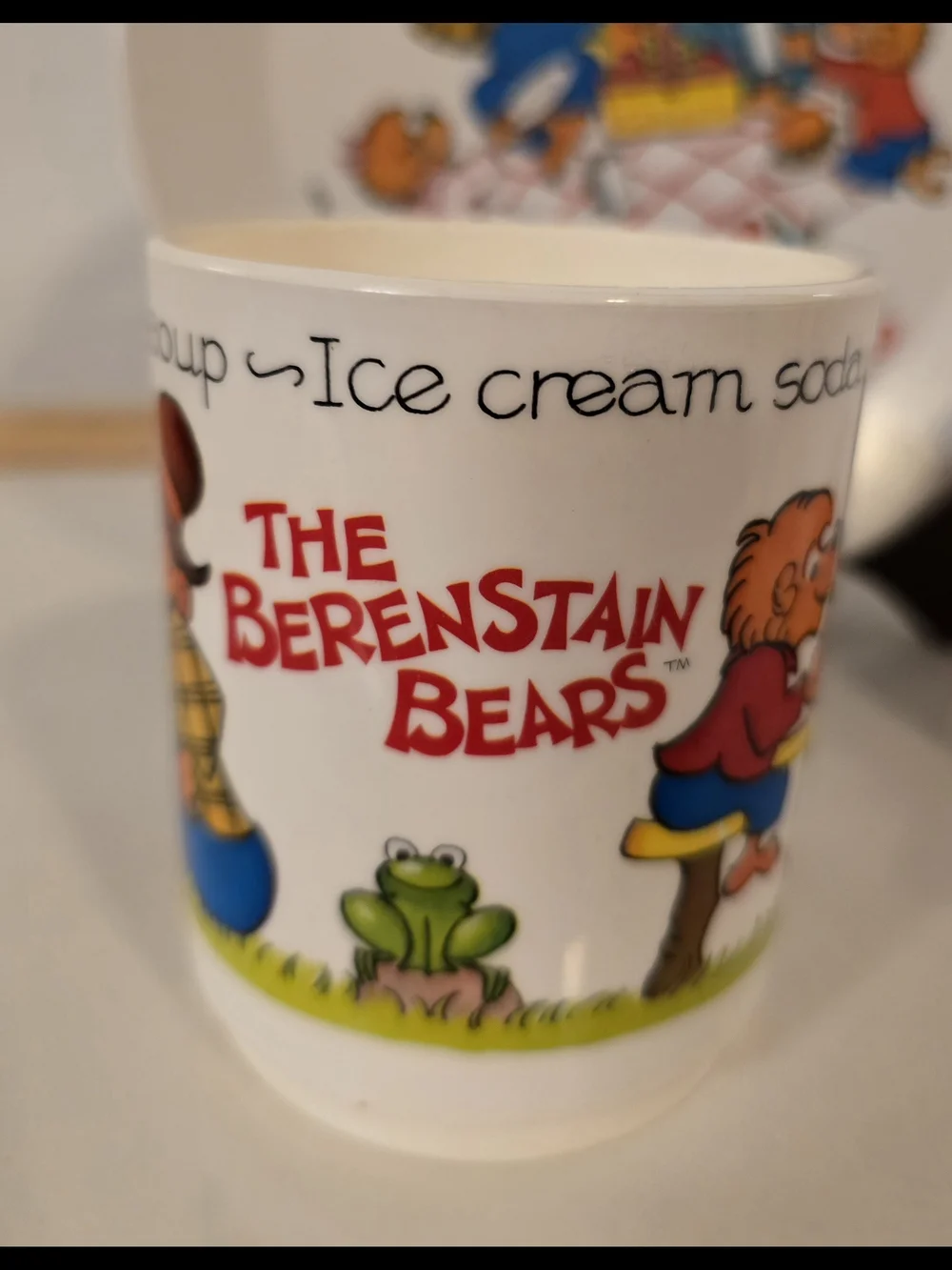 Vtg 1983 Berenstain Bears 3pc Melamine Dish Set by Deka USA